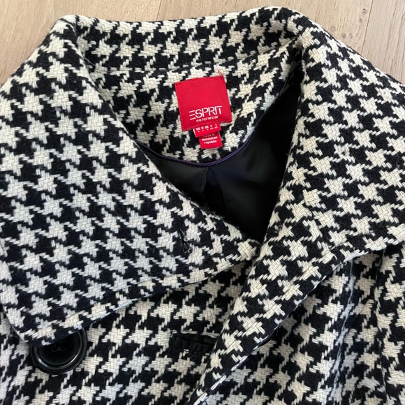 Espirit houndstooth coat - Picture 3 of 5